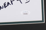 Brian Dawkins Signed Framed 16x20 Eagles Hall Of Fame Photo 3x Inscriptions JSA