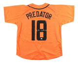 Brian Prince Predator Signed Orange Baseball Jersey JSA QR Hologram