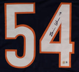 Brian Urlacher Chicago Signed Navy Football Jersey BAS