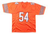 Brian Urlacher Chicago Signed Orange Football Jersey BAS