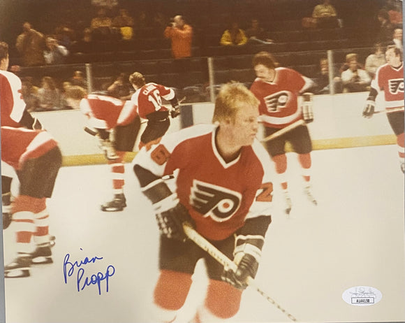 Brian Propp Signed 8x10 Philadelphia Flyers Photo JSA AL44158 Sports Integrity