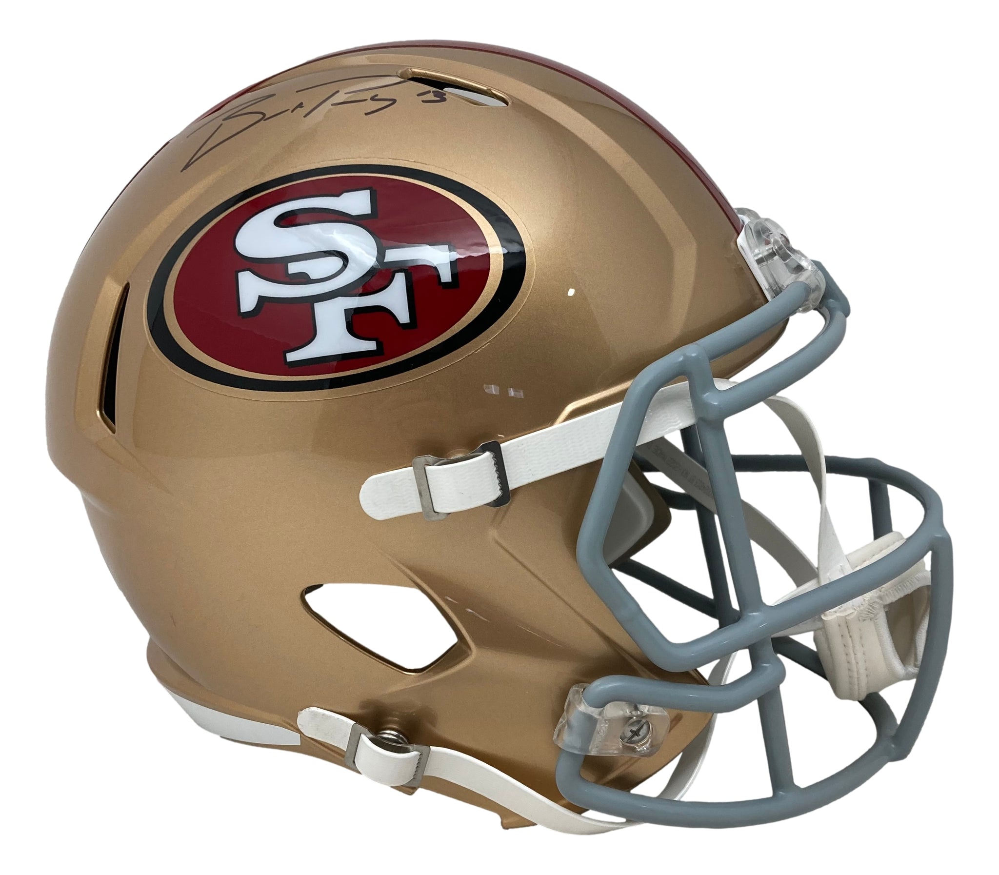 49ers replica football helmet Brock Purdy Signed San Francisco 49ers Full Size Speed Replica Helmet Fanatics