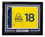 Brooks Koepka Signed Framed 2025 PGA Championship Golf Flag JSA