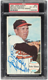 Brooks Robinson Signed 1964 Topps Giants #50 Baltimore Orioles Card PSA EX-MT 6