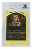 Brooks Robinson Signed Slabbed Orioles Hall of Fame Plaque Postcard BAS 090