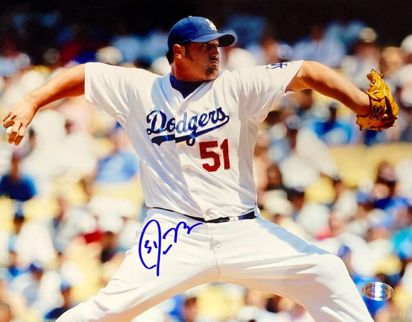 Jonathan Broxton Signed 8x10 Los Angeles Dodgers Photo SI