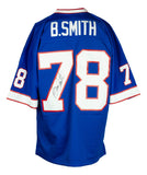 Bruce Smith Signed Buffalo Bills Blue Mitchell & Ness Football Jersey JSA ITP