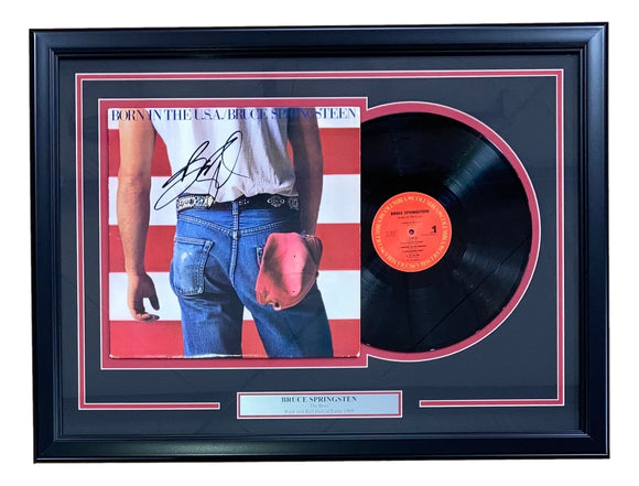 Bruce Springsteen Signed Framed Born In The USA Vinyl Album JSA BB01829 Sports Integrity
