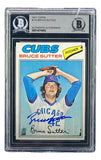 Bruce Sutter Signed 1977 Topps #144 Chicago Cubs Rookie Card BAS