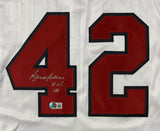 Bruce Sutter St. Louis Signed White Baseball Jersey HOF 06 BAS