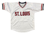 Bruce Sutter St. Louis Signed White Baseball Jersey HOF 06 BAS