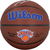 Jalen Brunson Signed New York Knicks NBA Wilson Logo Basketball
