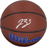 Jalen Brunson Signed New York Knicks NBA Wilson Logo Basketball