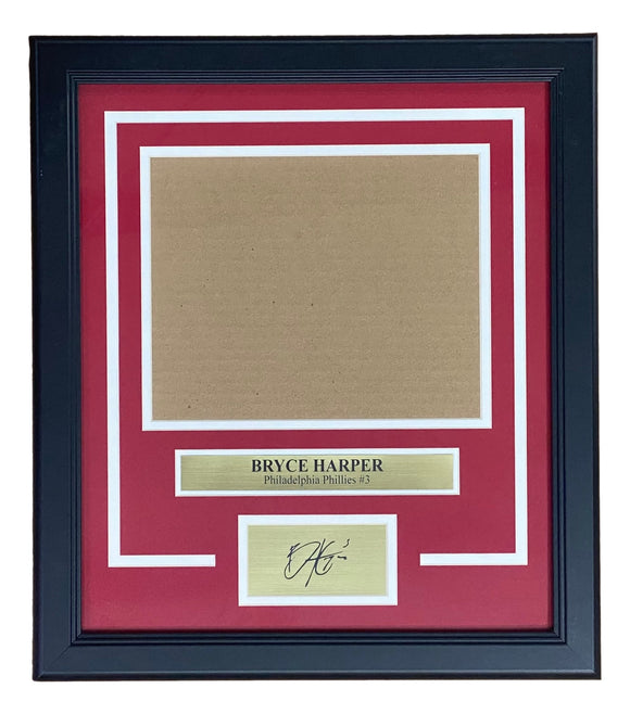 Bryce Harper 8x10 Horizontal Photo Laser Engraved Signature Frame Kit Sports Integrity