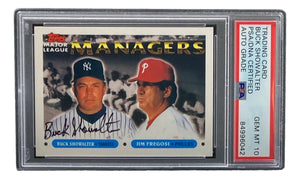Buck Showalter Signed NY Yankees 1993 Topps #510 Trading Card PSA/DNA Gem MT 10 Sports Integrity