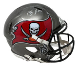 Bucky Irving Signed Tampa Bay Buccaneers Full Size Authentic Speed Helmet BAS