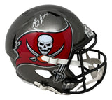Bucky Irving Signed Tampa Bay Buccaneers Full Size Replica Speed Helmet BAS