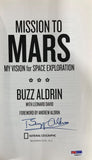 Buzz Aldrin Signed Mission To Mars Hardcover Book PSA