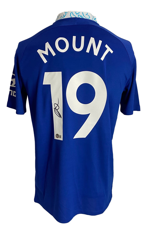 Mason Mount Signed Blue Nike Chelsea FC Soccer Jersey BAS ITP