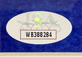 A JSA authentication sticker with holographic 'S' and code WB388284 is affixed to the Christian Laettner Signed Framed 16x20 Duke Blue Devils "The Shot" Photo by Sports Integrity.