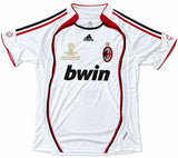 Cafu Signed AC Milan 2007 Champions League Adidas Soccer Jersey BAS
