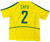 Cafu Signed Brazil Nike Soccer Jersey JSA QR
