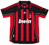 Cafu Signed AC Milan Adidas Soccer Jersey BAS