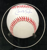 Cal Ripken Jr Signed MLB Baseball w/ Baltimore Orioles Shadowbox Fanatics