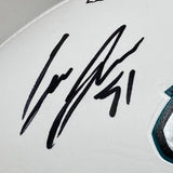 Cam Jurgens Signed Eagles Logo Football PSA/DNA w/ Super Bowl 59 LIX Case