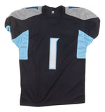 Cam Ward Tennessee Signed Navy Pro Cut Football Jersey JSA Hologram