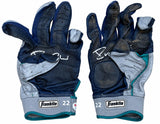 Robinson Cano Mariners Signed Game-Used Franklin Batting Gloves PSA 703+704