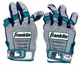 Robinson Cano Mariners Signed Game-Used Franklin Batting Gloves PSA 703+704