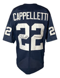 John Cappelletti Signed Custom Blue College Football Jersey 73 Heisman JSA ITP Sports Integrity
