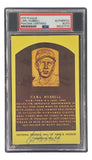 Carl Hubbell Signed 4x6 New York Giants Hall Of Fame Plaque Card PSA/DNA 85027770 Sports Integrity