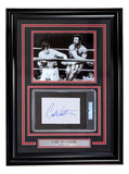 Carl Weathers Signed Framed Index Card w/ 8x10 Apollo Creed Rocky Photo PSA