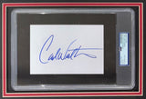 Carl Weathers Signed Framed Index Card w/ 8x10 Apollo Creed Rocky Photo PSA