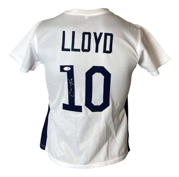 Carli Lloyd Signed Custom White Olympic Soccer Jersey PSA ITP Sports Integrity