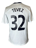 Carlos Tevez Signed Manchester United White Nike Soccer Jersey BAS