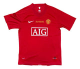 Carlos Tevez Signed Manchester United 2008 Champions League Nike Jersey BAS