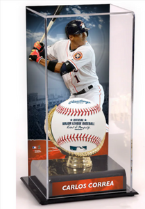 Carlos Correa Houston Astros Baseball Display Case Sports Integrity