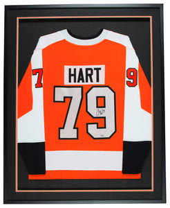 Carter Hart Signed Framed Philadelphia Flyers Fanatics Hockey Jersey Fanatics