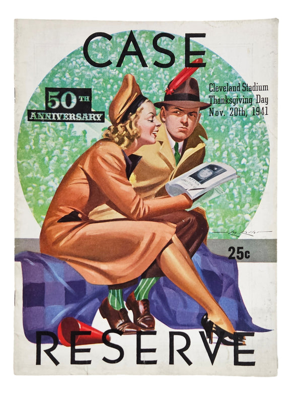 Case vs Western Reserve November 20 1941 Official Game Program