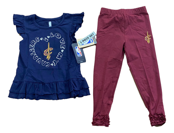 Cleveland Cavaliers Kids Two-Piece Set Sports Integrity