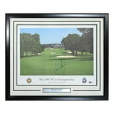 Tiger Woods Signed Framed 18x24 2007 PGA Championship Lithograph BAS LOA - Sports Integrity
