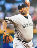 CC Sabathia Signed 11x14 New York Yankees Photo BAS