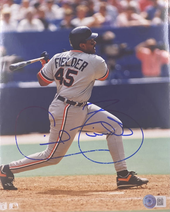 Cecil Fielder Signed 8x10 Detroit Tigers Photo BAS Sports Integrity