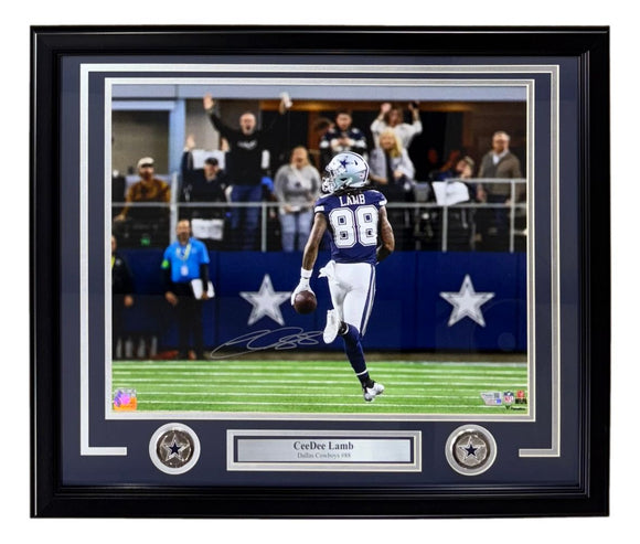 Ceedee Lamb Signed Framed 16x20 Dallas Cowboys Photo Fanatics
