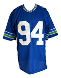 Chad Brown Seattle Signed Throwback Blue Football Jersey Sports Integrity