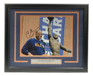 Charles Barkley Signed Framed 11x14 Auburn Tigers Photo BAS