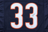 Charles Peanut Tillman Chicago Signed Navy Football Jersey JSA QR